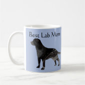 Meilleure Maman Black Lab Mug Personnalisé Labrado (Gauche)
