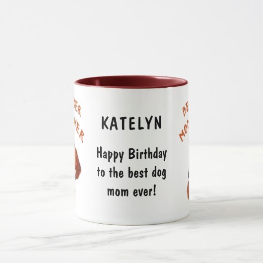 Meilleure maman Boxer jamais coutume Mug (Centre)
