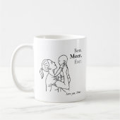 Meilleure Maman - Cadeau de tasse florale (Gauche)