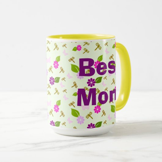 Meilleure maman café Mug (Devant droit)