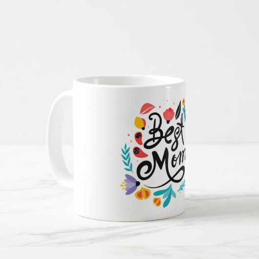 Meilleure maman café Mug (Devant gauche)