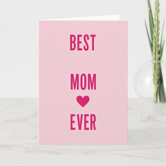 Meilleure Maman Carte d'Amour (Devant)