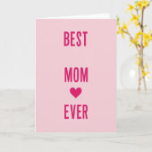 Meilleure Maman Carte d'Amour (Fleur jaune)