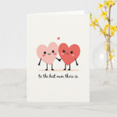 Meilleure Maman Carte de Coeurs Affectueux (Fleur jaune)