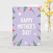 Meilleure Maman Carte de Design Graphique (Fleur jaune)