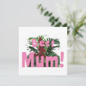 Meilleure maman ! Carte de vœux simple (Debout devant)