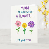 Meilleure Maman Carte Fleur Préférée (Fleur jaune)