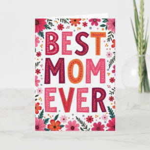 Meilleure Maman Carte Florale