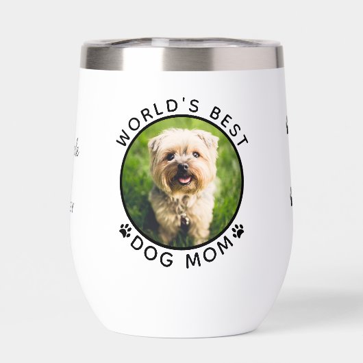 Meilleure maman chien du monde personnalisé Nom an (Arrière)