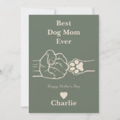 Meilleure maman chien jamais bosse la carte de la  (Devant)