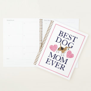 Meilleure maman chien jamais Graphic rose Empreint