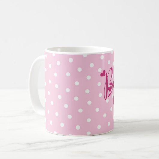 Meilleure maman Coeurs Mug (Devant gauche)
