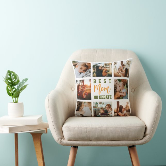 Meilleure Maman Collage Tendance Douce Oreiller Mi (Chaise)