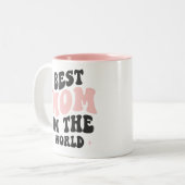 Meilleure maman dans le monde Fête des Mères Mug (Devant gauche)