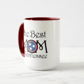 Meilleure maman dans Tennessee Mug 15oz (Devant gauche)