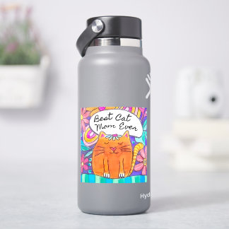 Meilleure Maman de Chat Autocollant de Cadeau pour