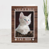 Meilleure maman de chat du monde carte d'anniversa (Devant)