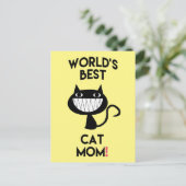 Meilleure maman de chat du monde ! Carte postale a (Debout devant)