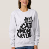 Meilleure Maman de Chat Sweatshirt Mignon pour Amo (Devant)