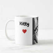Meilleure maman de chat tasse personnalisée chatte (Gauche)