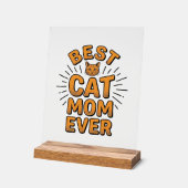 Meilleure Maman de Chat Vintage Gravure Design_1 (Angle)