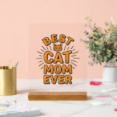 Meilleure Maman de Chat Vintage Gravure Design_1 (Mariage)