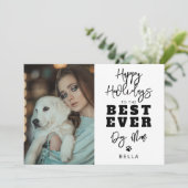 Meilleure Maman de Chien | Carte de Fêtes Photo (Debout devant)