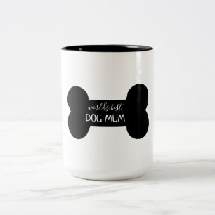 Meilleure maman de chien du monde deux Tone tasse 