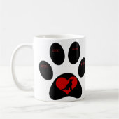 Meilleure maman de chien jamais café Mug (Gauche)