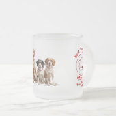Meilleure maman de chien jamais givré en verre Mug (Devant droit)