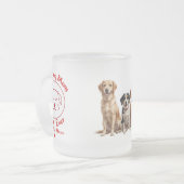 Meilleure maman de chien jamais givré en verre Mug (Devant gauche)