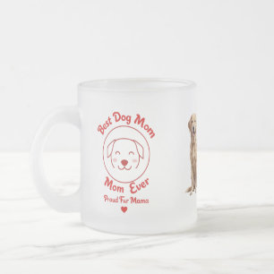 Meilleure maman de chien jamais givré en verre Mug