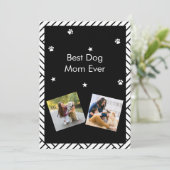 Meilleure maman de chien jamais la carte de voeux  (Debout devant)