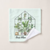 Meilleure Maman de Plante de Maison à l'Aquarelle (Gant de toilette)
