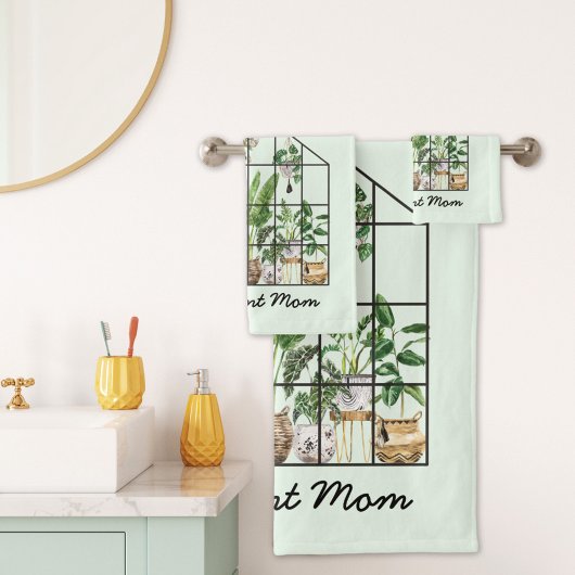 Meilleure Maman de Plante de Maison à l'Aquarelle