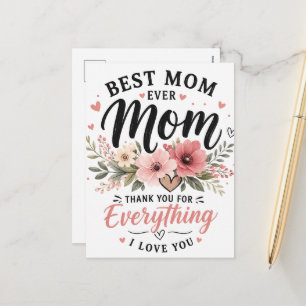 Meilleure Maman de Tous les Temps Carte de Vœux de