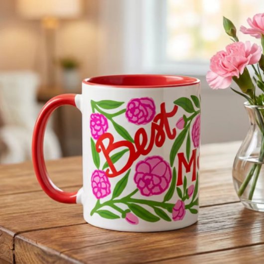 Meilleure Maman de Tous les Temps Mug de la Fête d