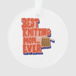 Meilleure Maman de Tricot Ever Rétro Typographie V
