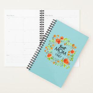 Meilleure maman depuis aquarelle Floral Planner