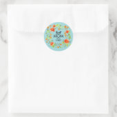 Meilleure maman depuis l'aquarelle Stickers Floral (Sac)