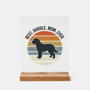 Meilleure maman Doodle vintage pour chiens design_