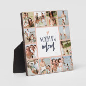 Meilleure maman du monde 12 Photo Collage Plaque (Recto)