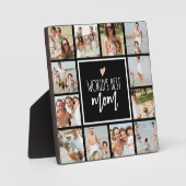 Meilleure maman du monde 12 Photo Collage Plaque (Recto)
