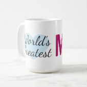 Meilleure maman du monde (15 oz) Café Mug (Devant gauche)