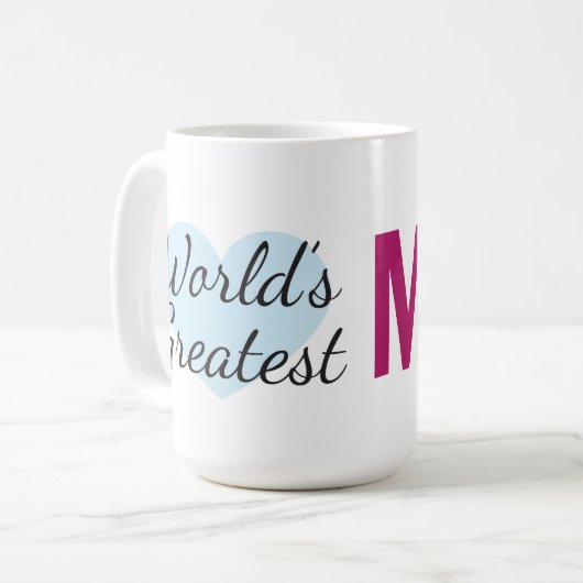 Meilleure maman du monde (15 oz) Café Mug (Devant gauche)