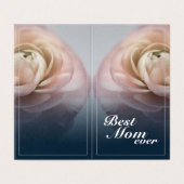 Meilleure Maman du Monde avec Grande Rose Rose (Outside Unfolded)