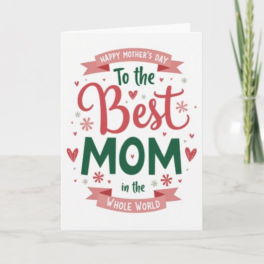 Meilleure Maman du Monde Carte (Devant)