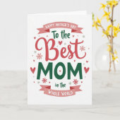 Meilleure Maman du Monde Carte (Fleur jaune)