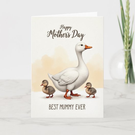 Meilleure Maman du Monde Carte Canard (Devant)