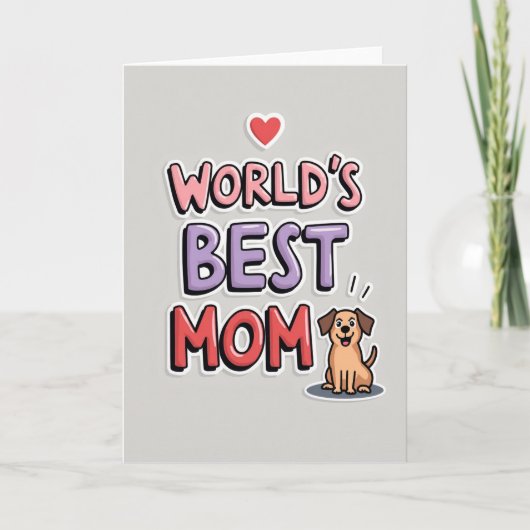 Meilleure Maman du Monde Carte Graphique (Devant)